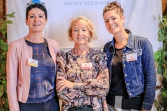 Annie Ravot, Maryse Joubert-Laurencin et Adriane Perrin (Agence Immobilière de l'Abbaye)