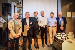 Alain Lecuelle, Charles Marcon, Cécile, Claude, Jean-Pierre Barbier et Jean-François Protheau, associés de la première heure chez Mister Harry