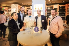 Jean-Michel Ferreira (Inforgestion), Didier Turck (Karenita), Thomas, Benoit Thibert (Inforgestion) et Cédric Meunier (Affilia TP)