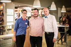 Céline C, Cédric Meunier (Affilia TP) et Claude Poux